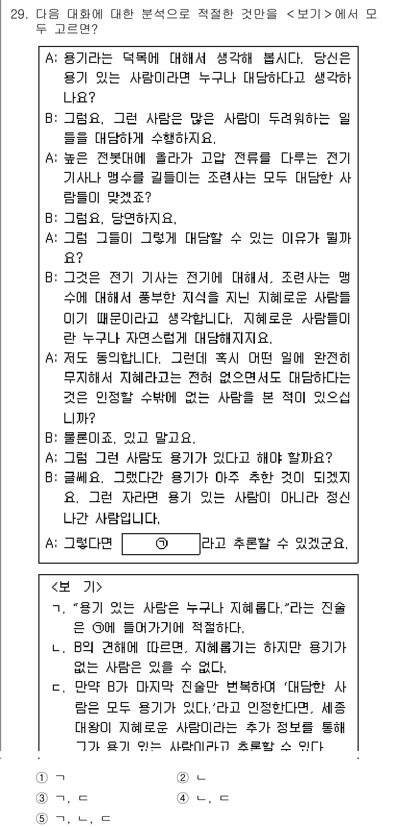 PSAT_언어논리 2022년 29번 - 대화에서 A는 타인의 의견을 존중하며 대화의 필요성을 강조하고 있습니다.... 에 관한 핵심 기출문제