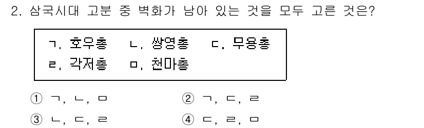 계리직공무원_한국사 2022년 2번 - 고려시대 고분은 다양한 형태가 있지만, 후원형, 쌍영형, 무용형은 모두 ... 에 관한 핵심 기출문제