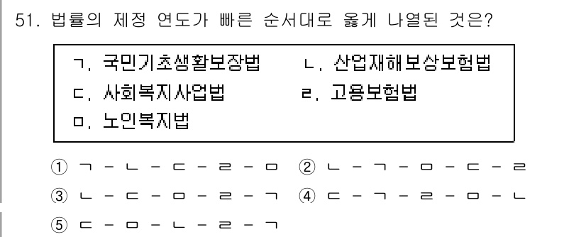 사회복지사_1급(3교시) 2023년 51번 - . 사회복지사업법  
이 법은 사회복지 서비스의 제공과 관련된 기본적인 ... 에 관한 핵심 기출문제