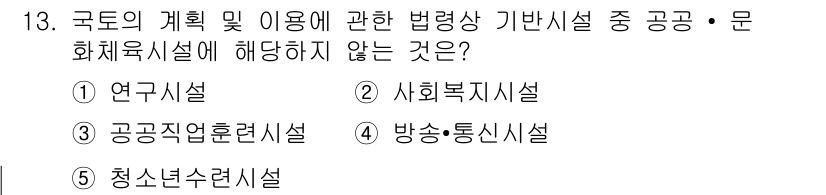 감정평가사_1차_2교시 2022년 13번 - 국토의 계획 및 이용에 관한 법에서 다루는 기본사항은 주로 토지의 이용 ... 에 관한 핵심 기출문제
