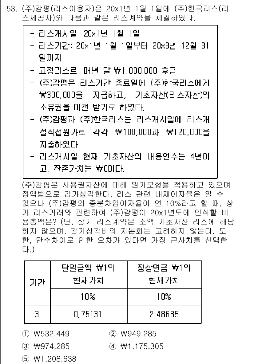 감정평가사_1차_2교시 2022년 53번 - 정답 3번이 맞는 이유는, 감정평가에서 이전 평균임대료를 기준으로 하여 ... 에 관한 핵심 기출문제