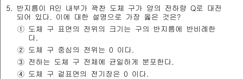 9급_지방직_공무원_서울시_물리 2022년 5번 - . 

이유: 도체 내부의 전기장은 항상 0이 되므로, 도체 표면의 전하... 에 관한 핵심 기출문제