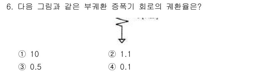 방송통신기사(구) 2016년 6번 - 주어진 그림은 부하의 동작 방식을 나타내며, 종속적인 회로의 저항 비율과... 에 관한 핵심 기출문제