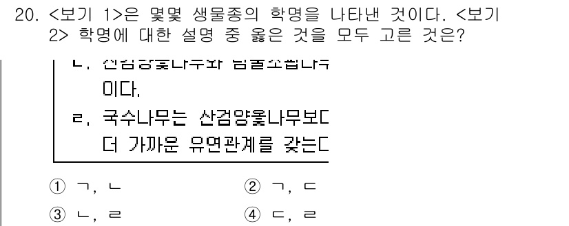 9급_지방직_공무원_서울시_생물 2022년 20번 - 정답 4번은 '학명'에 대한 개념을 정확하게 설명하고 있습니다. 학명은 ... 에 관한 핵심 기출문제