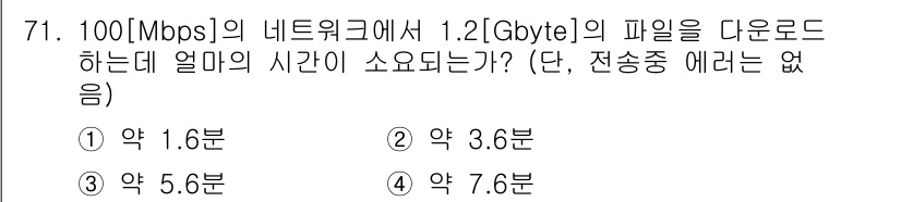 방송통신산업기사 2023년 71번 - 해당 자격증의 핵심 개념을 묻는 객관식 문제