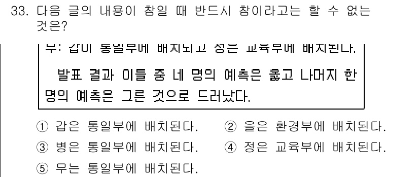PSAT_언어논리 2023년 33번 - 주어진 글의 내용을 바탕으로, '참'의 개념은 동일한 형태나 특성을 지닌... 에 관한 핵심 기출문제