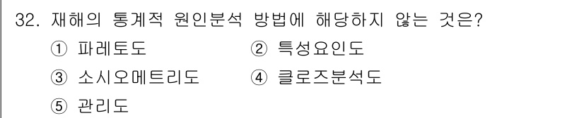 산업안전지도사 2023년 32번 - . 소시아오메트리드

소시아오메트리드는 통계적 원인 분석 방법에 해당하지... 에 관한 핵심 기출문제