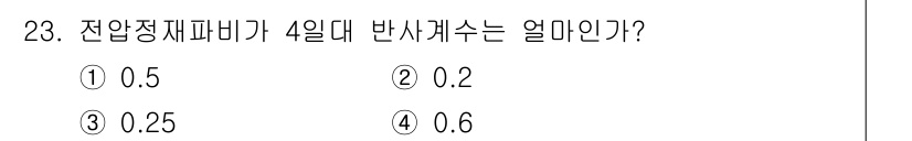 육상무선통신사 2015년 23번 - 전압 정재파비(Voltage Standing Wave Ratio, VSW... 에 관한 핵심 기출문제