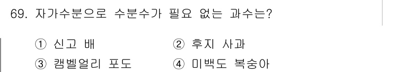 손해평가사 2023년 69번 - 정답은 3. 캠벨러 포도입니다. 캠벨러 포도는 재배나 관리와 관련된 농작... 에 관한 핵심 기출문제