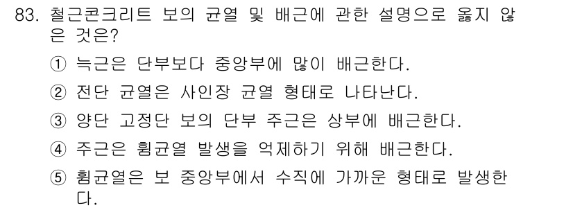 주택관리사보_1차 2023년 83번 - 해당 자격증의 핵심 개념을 묻는 객관식 문제