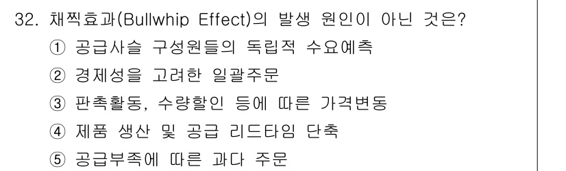 물류관리사_1교시 2023년 32번 - 공급 생산 및 공급 리드타임 단축은 체계적인 물류 관리와 관련이 있지만,... 에 관한 핵심 기출문제