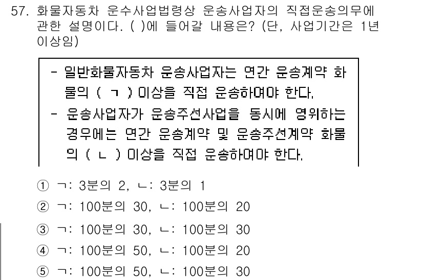 물류관리사_2교시 2023년 57번 - 모바일 화물자동차 운송사업자는 관련 상법을 준수해야 하며, 상법 제67조... 에 관한 핵심 기출문제
