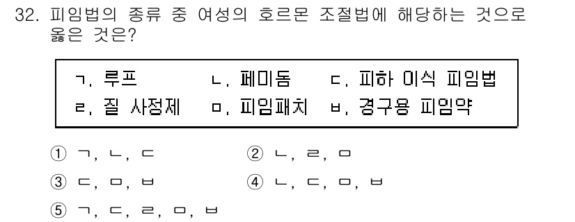 청소년상담사_1급(2교시)(구) 2023년 32번 - 정답 3번인 "질 사정제"는 피임법의 종류로 여성의 호르몬 조절을 통해 ... 에 관한 핵심 기출문제