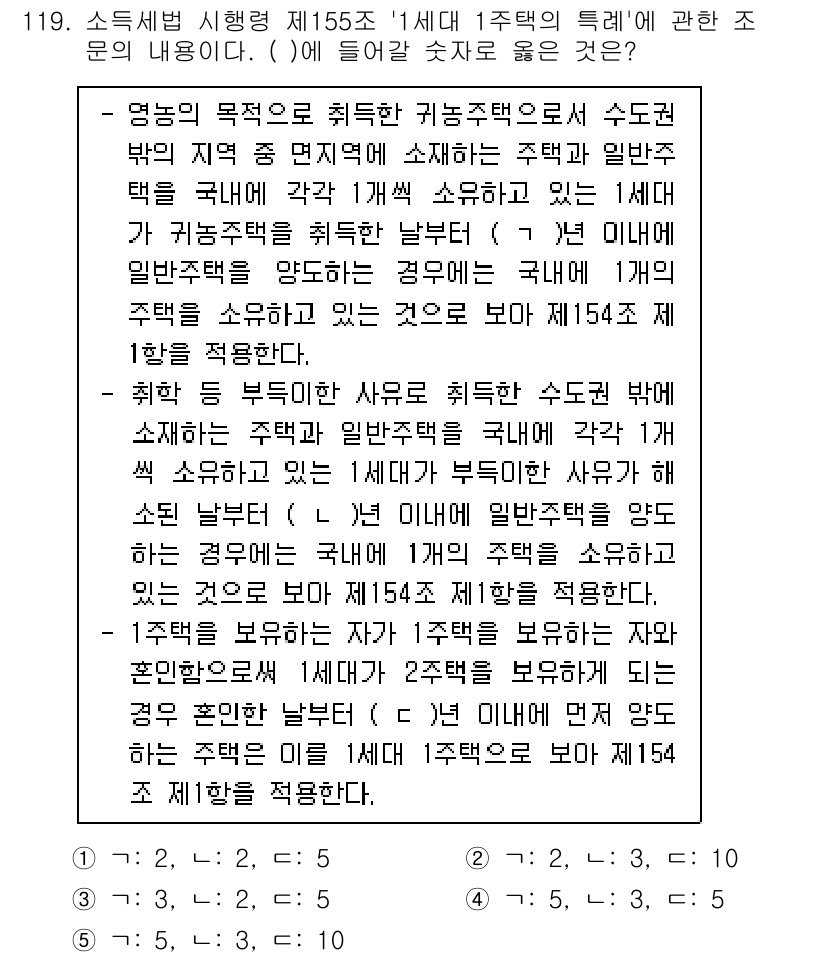 공인중개사_2차 2022년 119번 기출문제