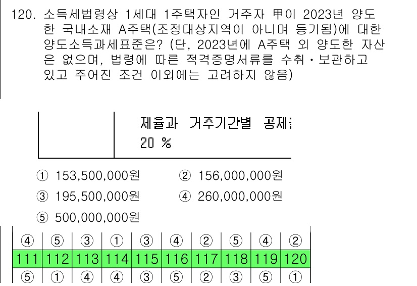 공인중개사_2차 2023년 120번 기출문제