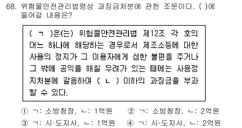 소방시설관리사 2023년 69번 - 해설: 제12조는 화재안전과 관련된 규정을 명시하고 있으며, 이 조항에 ... 에 관한 핵심 기출문제