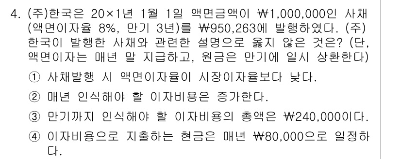 9급_국가직_공무원_회계원리 2023년 4번 - 문제에서 주어진 조건에 따르면, 연간 임대료가 1,000,000원이고, ... 에 관한 핵심 기출문제
