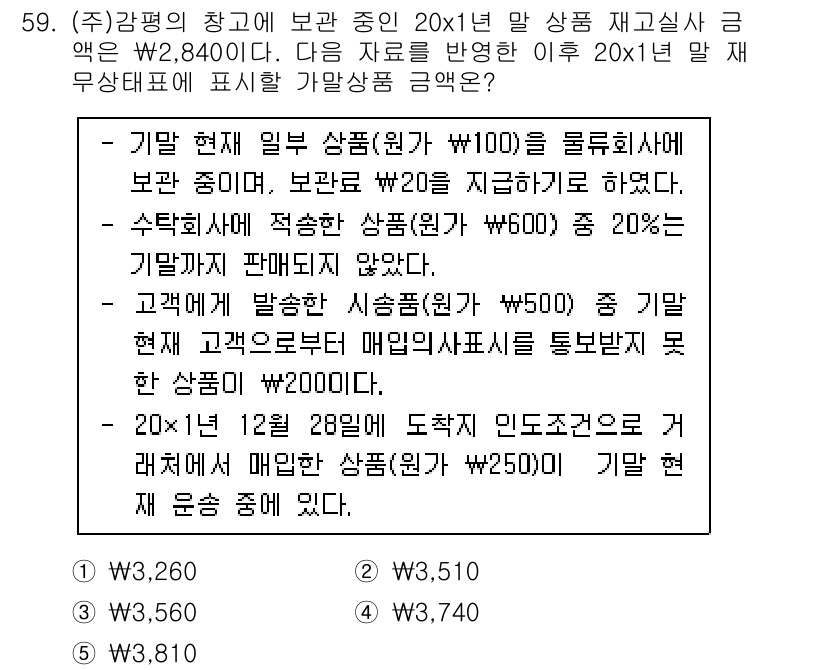 감정평가사_1차_2교시 2023년 59번 - 해당 문제에서는 기초가치와 기말가치의 차이를 이해해야 합니다. 기초가치는... 에 관한 핵심 기출문제