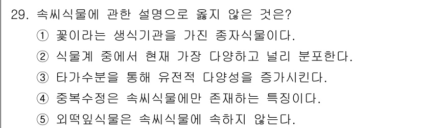 변리사_1차(3교시) 2024년 29번 - 해당 자격증의 핵심 개념을 묻는 객관식 문제