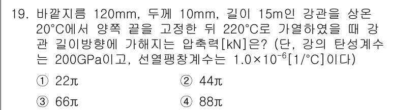 9급_지방직_공무원_기계설계 2023년 19번 - 주어진 문제는 온도 변화에 따른 기계적 성질 변화를 고려해야 합니다. 강... 에 관한 핵심 기출문제