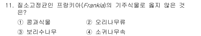 9급_지방직_공무원_조림 2023년 11번 - 해당 자격증의 핵심 개념을 묻는 객관식 문제