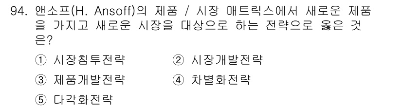 가맹거래사 2024년 94번 - 해당 자격증의 핵심 개념을 묻는 객관식 문제