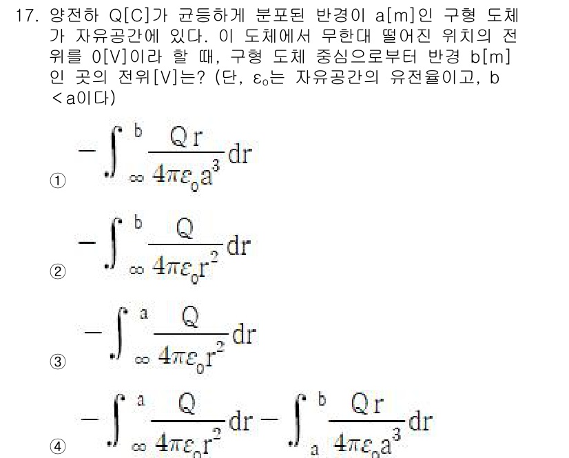 9급_국가직_공무원_전기이론 2024년 17번 - 전기장 \( E \)는 전하 \( Q \)에 의해 생성되며, 전기적 힘과... 에 관한 핵심 기출문제