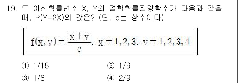 9급_국가직_공무원_통계학개론 2024년 22번 - 해당 자격증의 핵심 개념을 묻는 객관식 문제