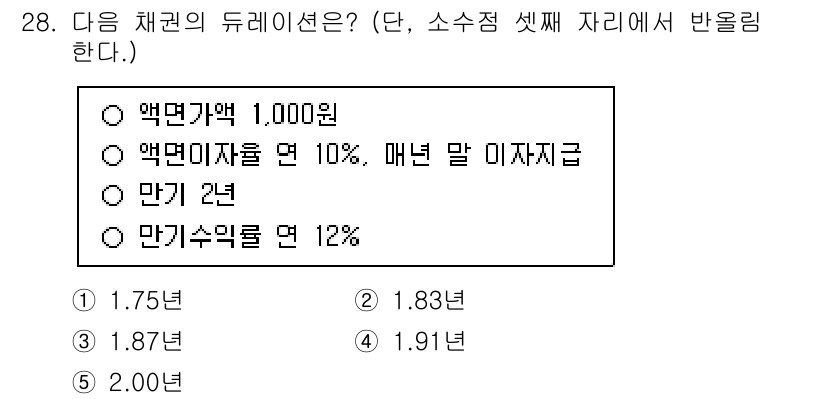 공인노무사_1차(경영학개론)(구) 2024년 28번 - 해당 자격증의 핵심 개념을 묻는 객관식 문제