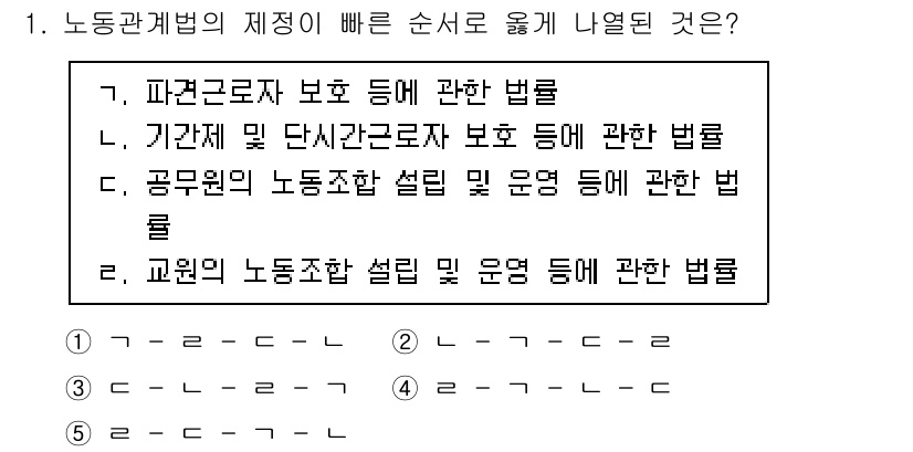 공인노무사_1차(노동법2) 2019년 1번 - 1. 파견근로자 보호 등에 관한 법률은 파견근로자의 권리 및 보호에 관한... 에 관한 핵심 기출문제