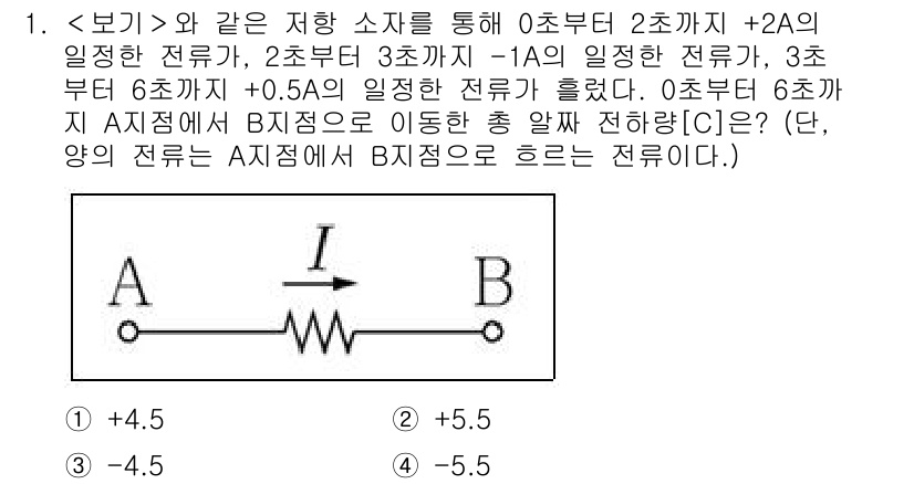 9급_지방직_공무원_서울시_전기이론 2023년 1번 - 이 문제에서 주어진 전압과 저항을 이용하여 회로의 전류를 계산합니다. 전... 에 관한 핵심 기출문제
