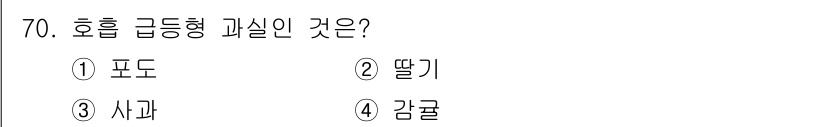 손해평가사 2024년 70번 - . 사과.  

호흡 급등형 과실은 일반적으로 성숙 후 짧은 시간 내에 ... 에 관한 핵심 기출문제