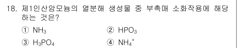 소방시설관리사 2024년 18번 - 정답 4번(NH4+)는 제1산안암놈의 열분해 생성물 중 부촉에 해당합니다... 에 관한 핵심 기출문제