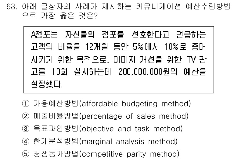 유통관리사_1급 2024년 64번 - 정답은 3번, 목표관리 방법입니다. 이 방법은 특정 목표를 설정하고 이를... 에 관한 핵심 기출문제