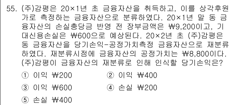 감정평가사_1차_2교시 2025년 55번 - 해설: 20×1년 초의 공업자산 가치는 W600으로 평가되어 있으며, 2... 에 관한 핵심 기출문제