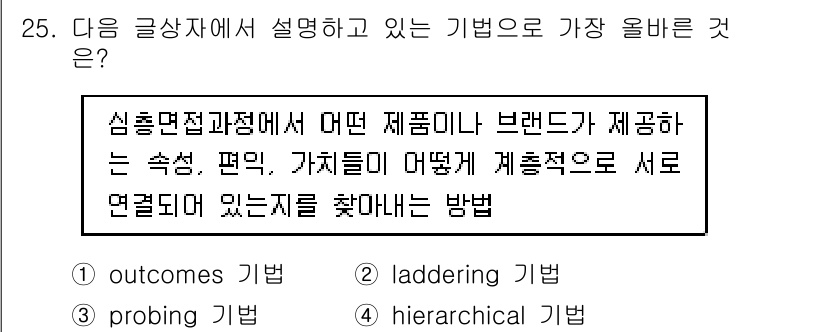 전자상거래관리사_1급 2023년 25번 - . 

정신물리학에서는 제품의 특성과 소비자의 인식 간의 관계를 분석하는... 에 관한 핵심 기출문제