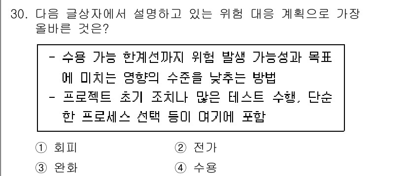 전자상거래관리사_2급 2022년 30번 - 수용 가능한 한계섹터에서 발생할 수 있는 위험을 줄이기 위해서는 명확한 ... 에 관한 핵심 기출문제