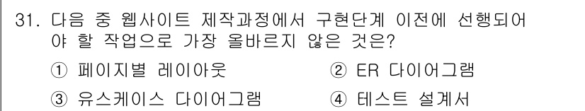 전자상거래관리사_2급 2022년 31번 - 데스크 설계서는 전자상거래 관리에서 사이트 설계 시 직접적으로 다루는 요... 에 관한 핵심 기출문제