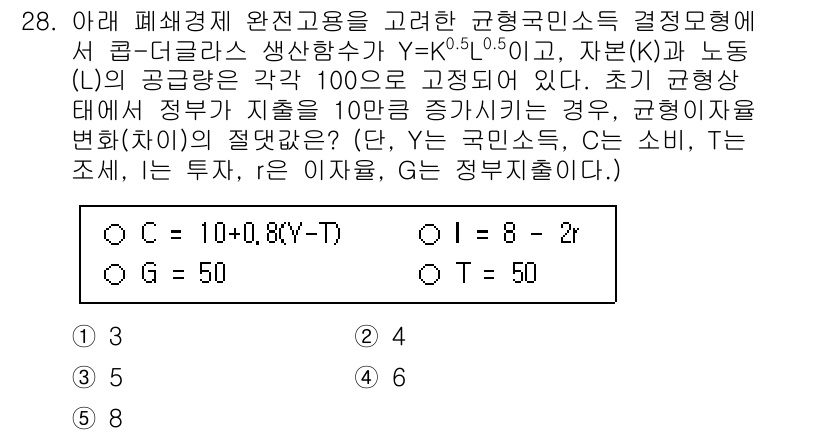 공인노무사_1차(경제학원론)(구) 2025년 28번 - 주어진 공공재 소비에서의 효용 극대화를 위해 각 개인의 한계효용을 고려해... 에 관한 핵심 기출문제