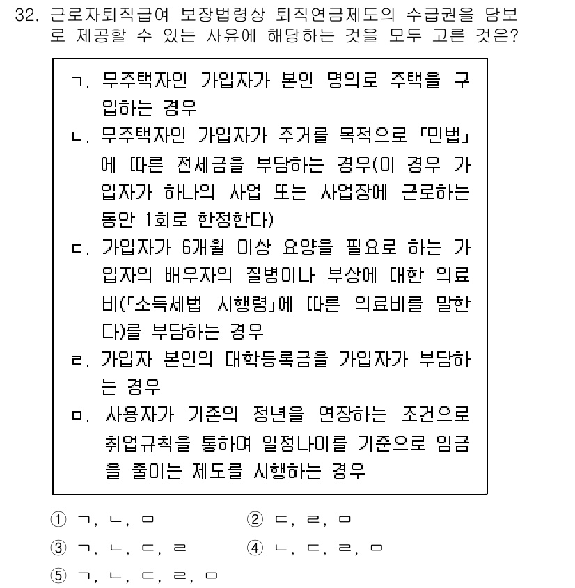 공인노무사_1차(노동법1)(구) 2025년 32번 - 정답 3번은 근로자 개인이 기본 명령을 주도하거나 명령을 받을 수 없는 ... 에 관한 핵심 기출문제