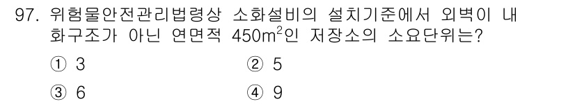 소방시설관리사 2025년 98번 - 해당 자격증의 핵심 개념을 묻는 객관식 문제