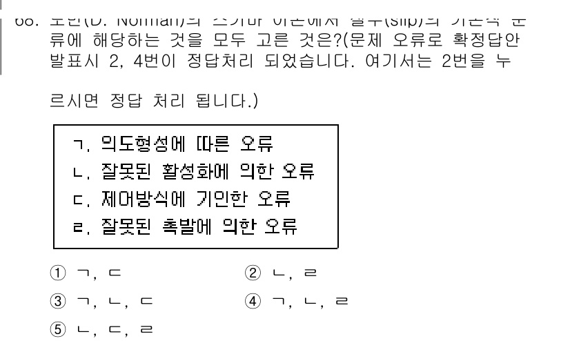 산업보건지도사 2025년 68번 - 잘못된 활성화에 의한 오류는 특정 조건이나 상황에서 시스템이나 프로세스가... 에 관한 핵심 기출문제