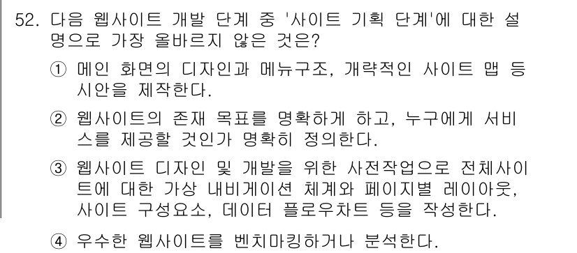 전자상거래관리사_1급 2025년 52번 - '사이드 기획'에 대한 설명 중 가장 올바르지 않은 것은 사용자 경험의 ... 에 관한 핵심 기출문제