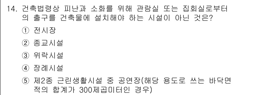 주택관리사보_2차 2023년 14번 - 해당 자격증의 핵심 개념을 묻는 객관식 문제