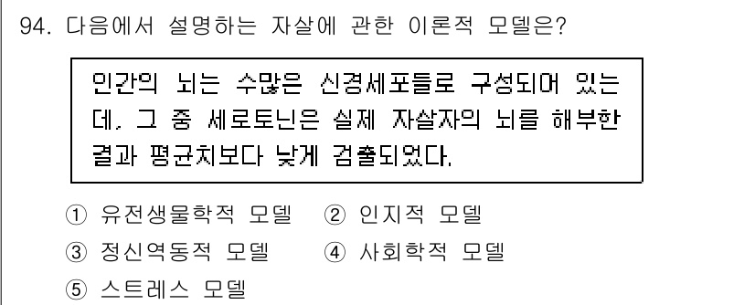 청소년상담사_1급(2교시)(구) 2025년 94번 - . 유전생물학적 모델

핵심 해설: 유전생물학적 모델은 인간의 뇌 기능과... 에 관한 핵심 기출문제