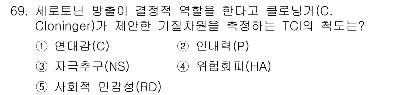 청소년상담사_2급(1교시) 2025년 69번 - 해당 자격증의 핵심 개념을 묻는 객관식 문제