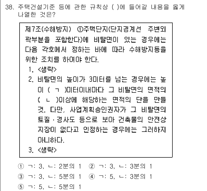 주택관리사보_2차 2024년 38번 - 정답 3번은 주택관리에서 규칙과 기준을 명확히 구체화하는 내용을 강조합니... 에 관한 핵심 기출문제