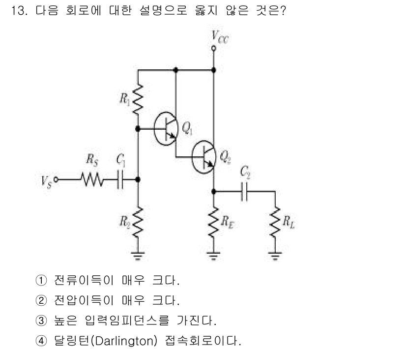 9급_국가직_공무원_전자공학개론 2025년 13번 - 다이오드와 이득 증폭기 구조를 고려할 때, 회로의 구성이 다이오드 동작을... 에 관한 핵심 기출문제