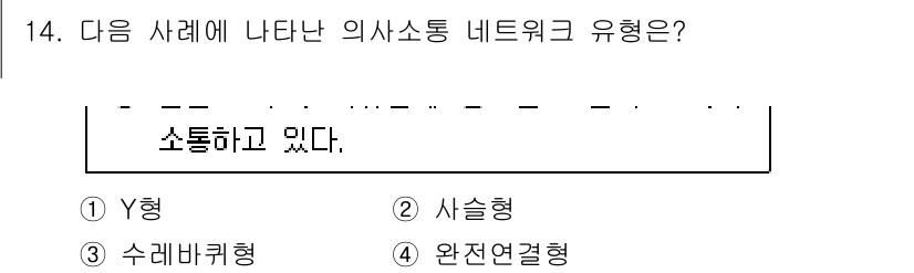 9급_지방직_공무원_간호관리 2025년 14번 - . 완전연결형

이유: 완전연결형 네트워크에서는 모든 구성원이 서로 직접... 에 관한 핵심 기출문제