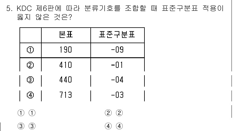 9급_지방직_공무원_자료조직개론 2024년 5번 - 정답 4번입니다. 기준에 따라 표준구분표에서 각 항목의 일치 여부가 판단... 에 관한 핵심 기출문제